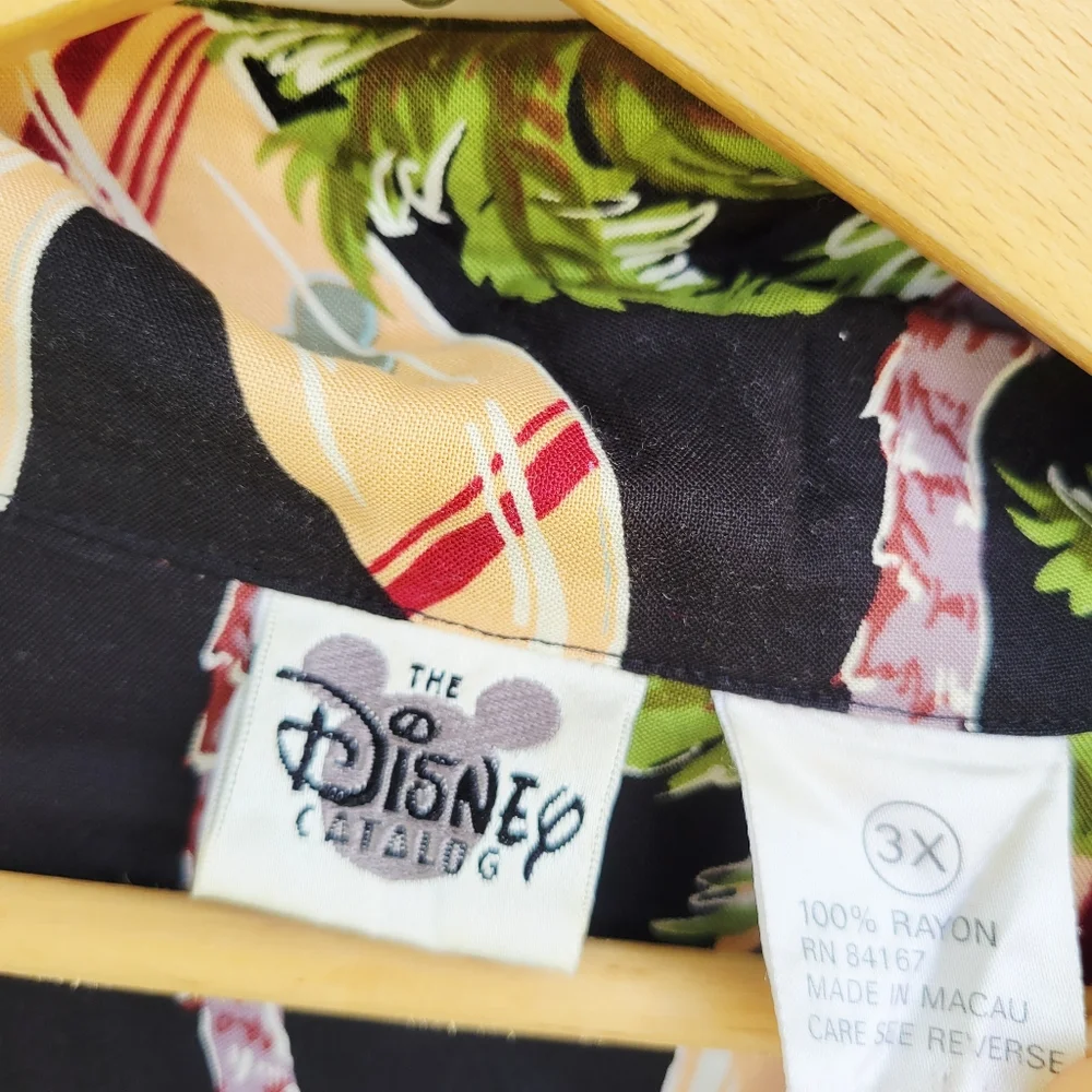 Vintage Disney Catalog Mickey Hawaiian Shirt 3X *Read* - Picture 3 of 9